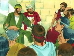 Paul and Barnabas preach in the Synagogue at Iconium