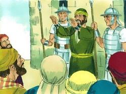 The commander allows Paul to speak to the Jews