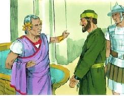 Paul appears before the new Roman Govenor Festus